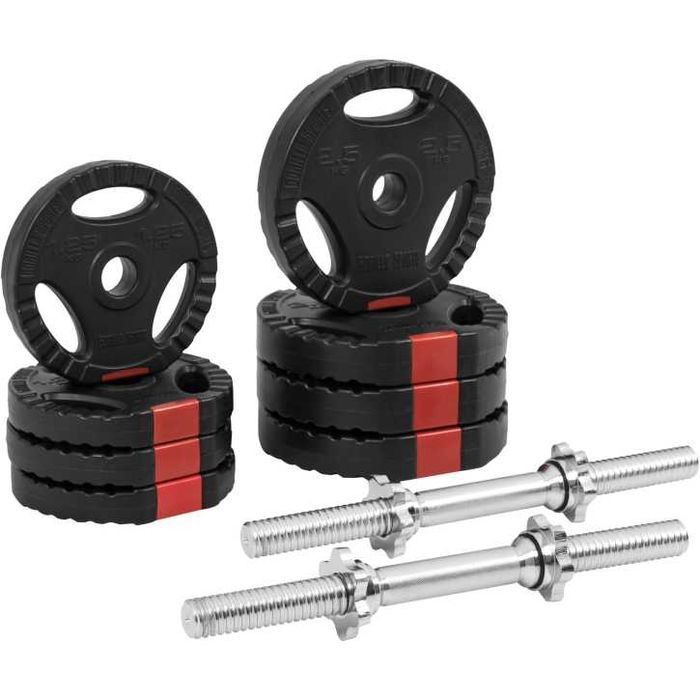 Set gantere reglabile din ciment cu grip de 20KG