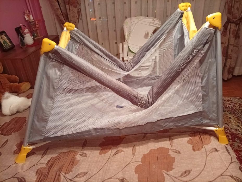 Детска сгъваема кошара + матрак