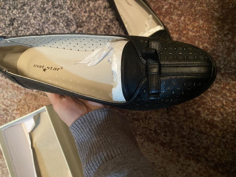 Чисто нови дамски обувки Мат Стар 028735 BLACK