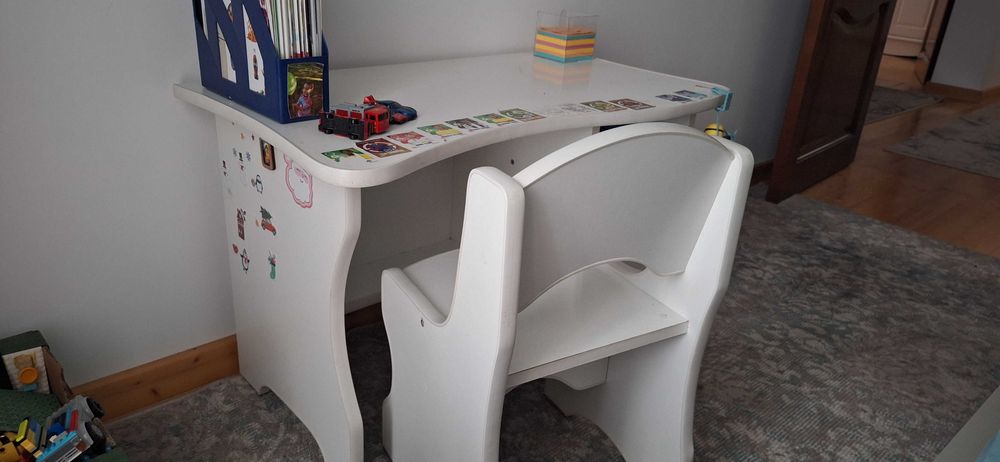Birou MDF alb copii