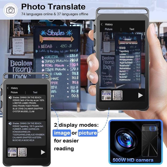 Гласов преводач без интернет, Ki преводач на 150 езика, в реално време