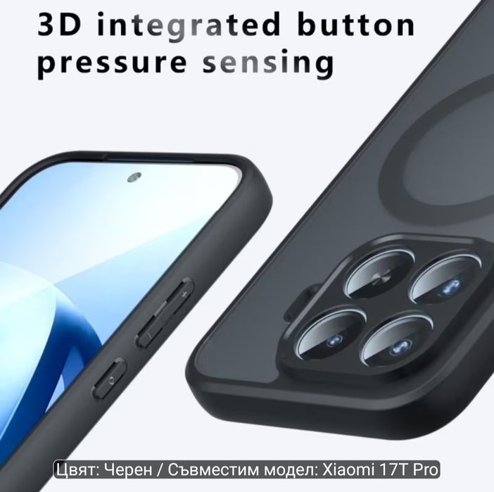 Xiaomi 17T,17T pro Armor shockproof magsafe ударо-устойчив кейс мат
