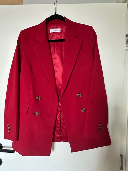 Mango сако малинов цвят