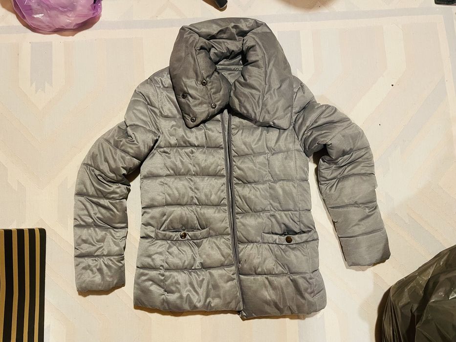 Geaca iarna gri fâș gros dama S