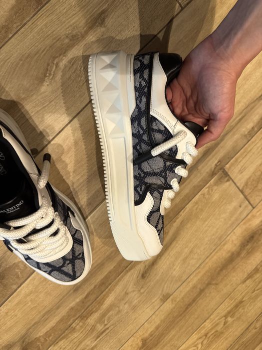 Valentino Garavani One Stud XL sneakers with denim
