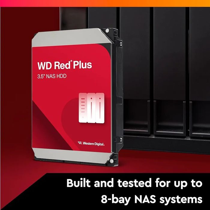 HDD Western Digital Red Plus 12TB, SATA III, 512MB, 3.5"