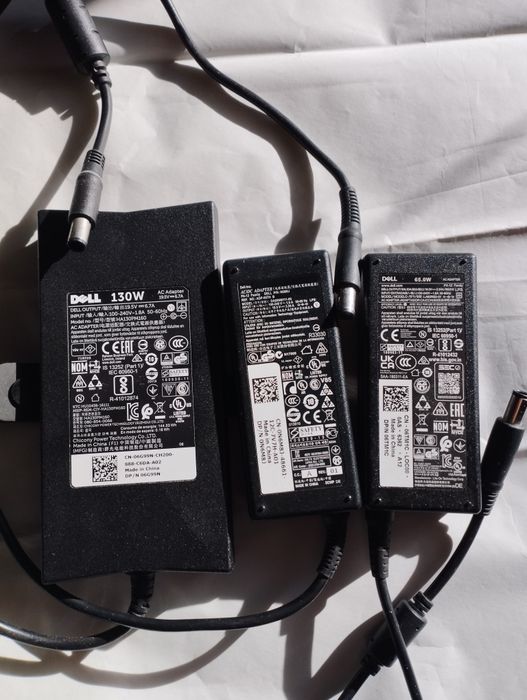 Încărcătoare Dell original,, 19.5v - 3,34 A și 6,7a-130w, USB-C led î