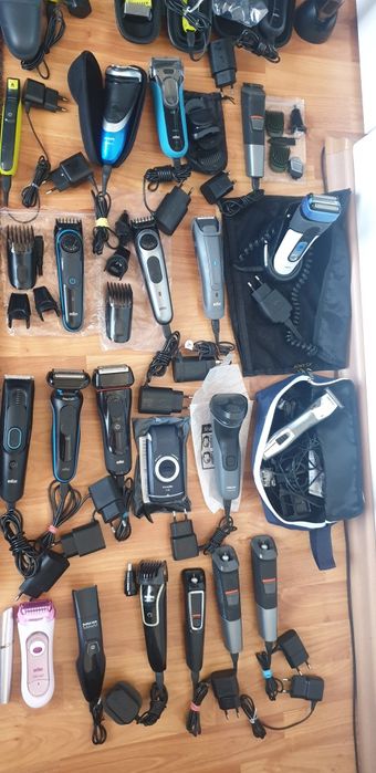 Pachet 44x aparat ras barbierit tuns Philips One Blade Prestige Braun