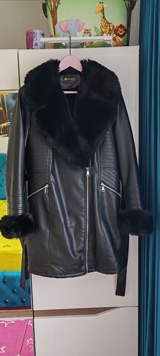 Geacă damă piele ecologică 2XL