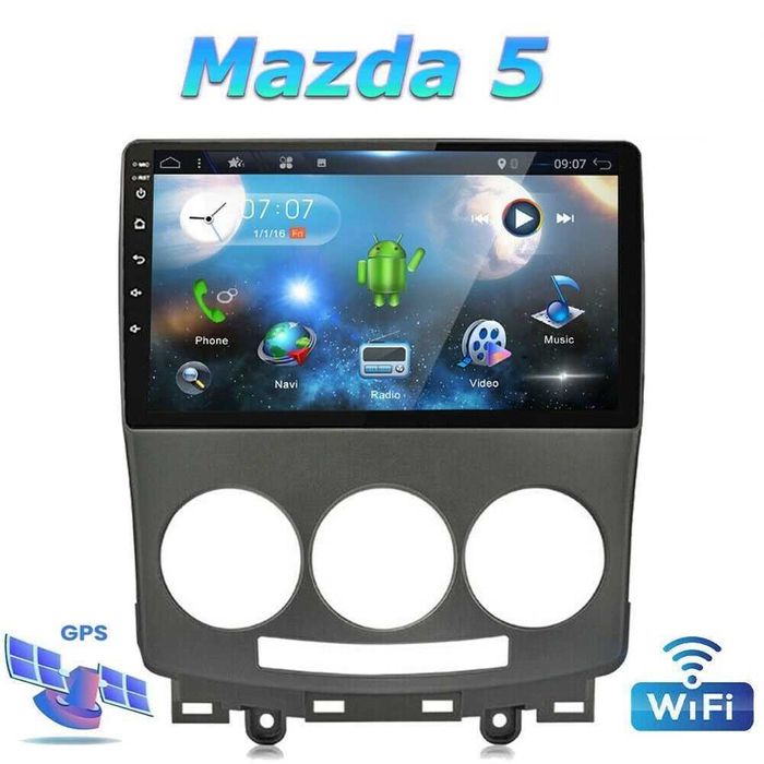 Мултимедия Двоен дин за MAZDA 5 навигация плеър с Android Мазда пет