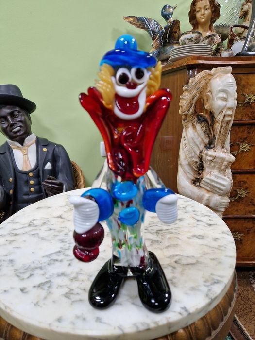 Murano фигура италианска статуетка клоун стъкло
