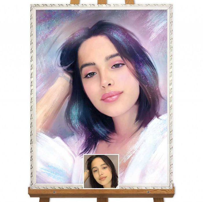 Cadoul perfect,pictura portret dupa poza
