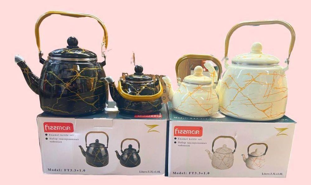 Мраморная чайник