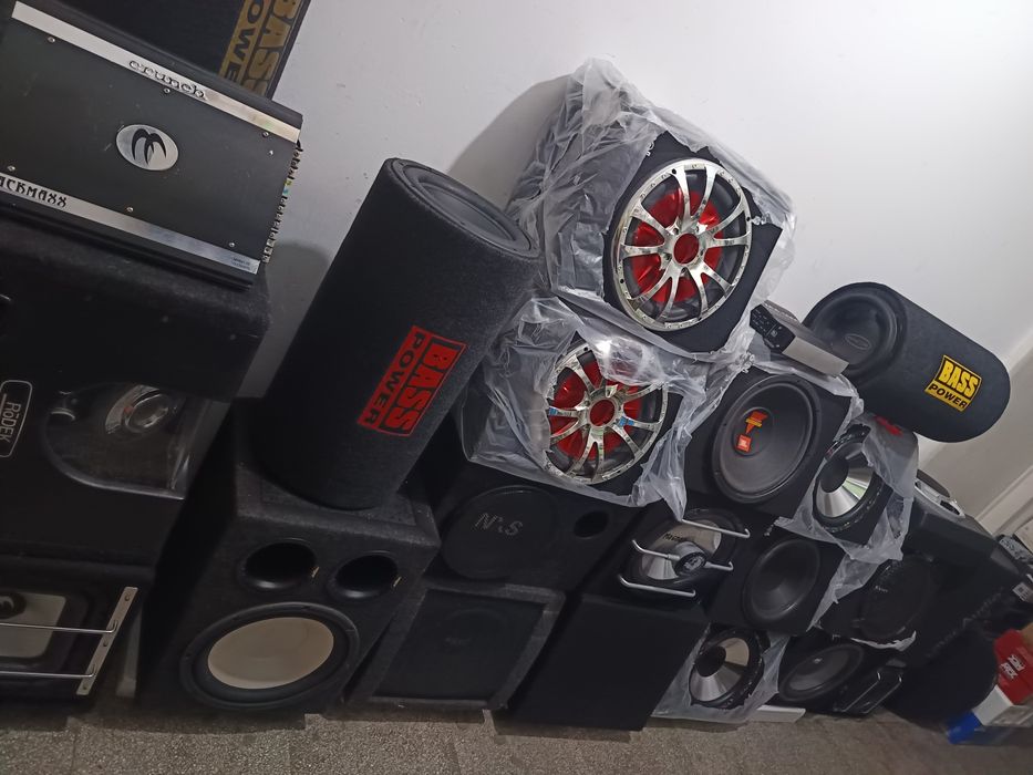 Subwoofer statie amplificator audio auto bass masina kit montaj rms