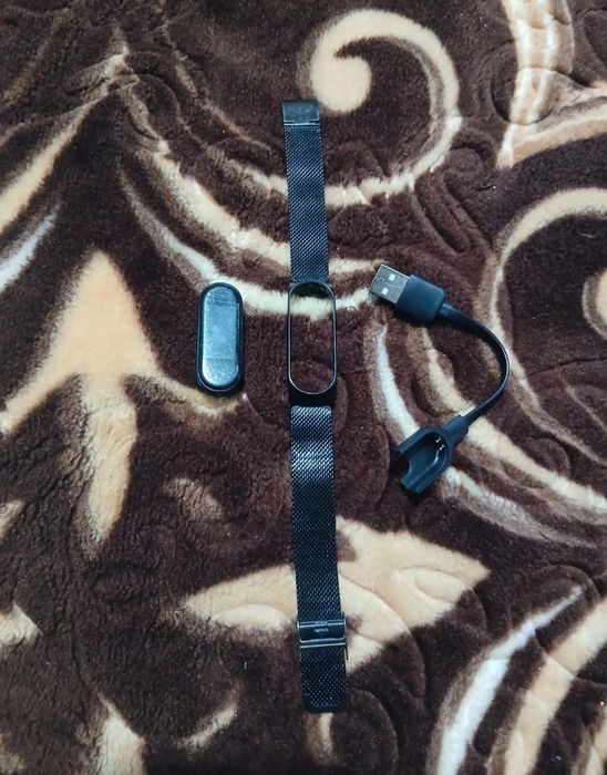 Brățară fitness  Mi Band 3 + încărcător + curea metalică