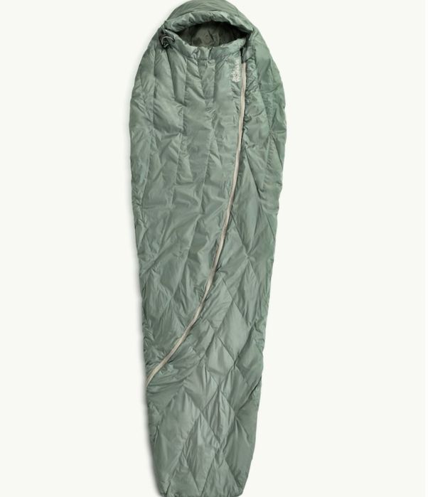 Sac de dormit Jack Wolfskin Athmos Down +5, 195Cm, picnic green