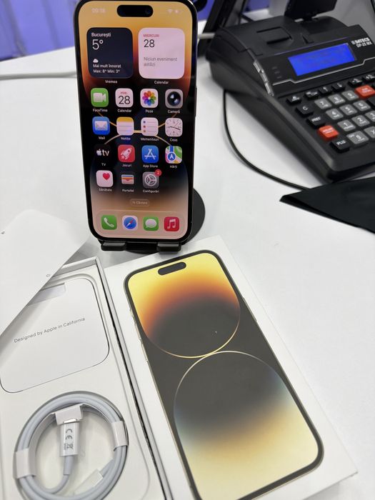 Iphone 14 Pro Gold Full Box Face ID Defect