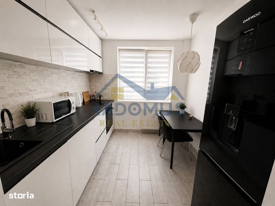 Apart. 3 camere – Cina –57 Utili - Mobilat & Utilat Complet - Etaj 3/4