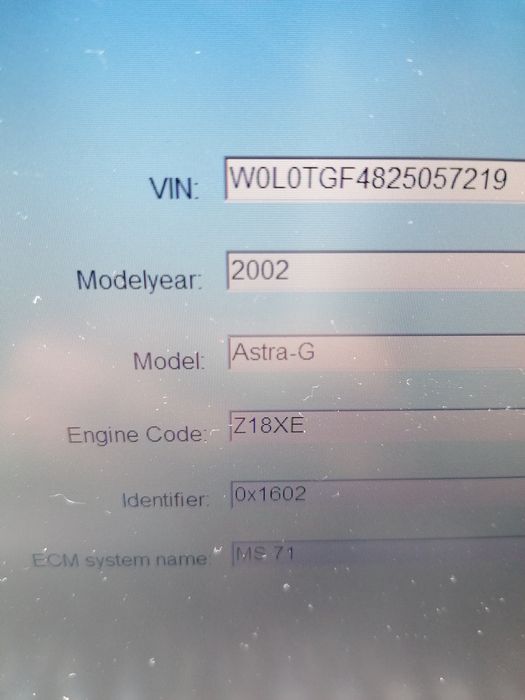 vand kit chit pornire ecu/calculator motor opel astra g z18xe 1.8 16v
