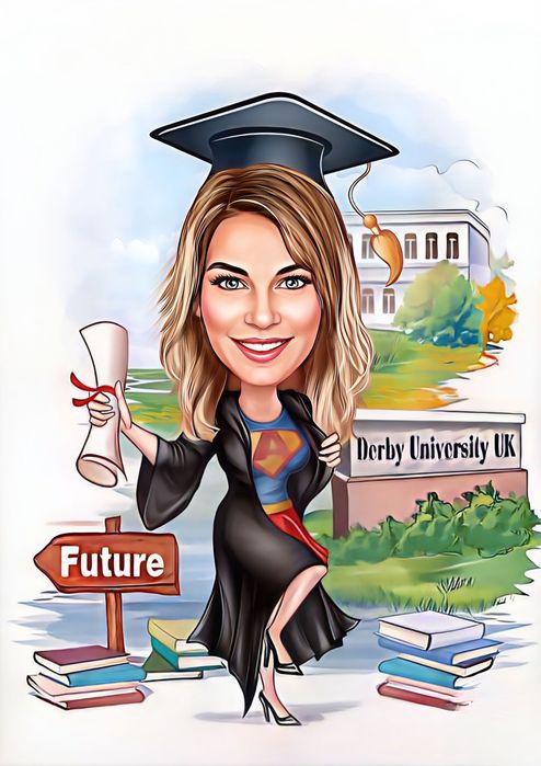 Дигитална Карикатура + рамка  ТОП Цена