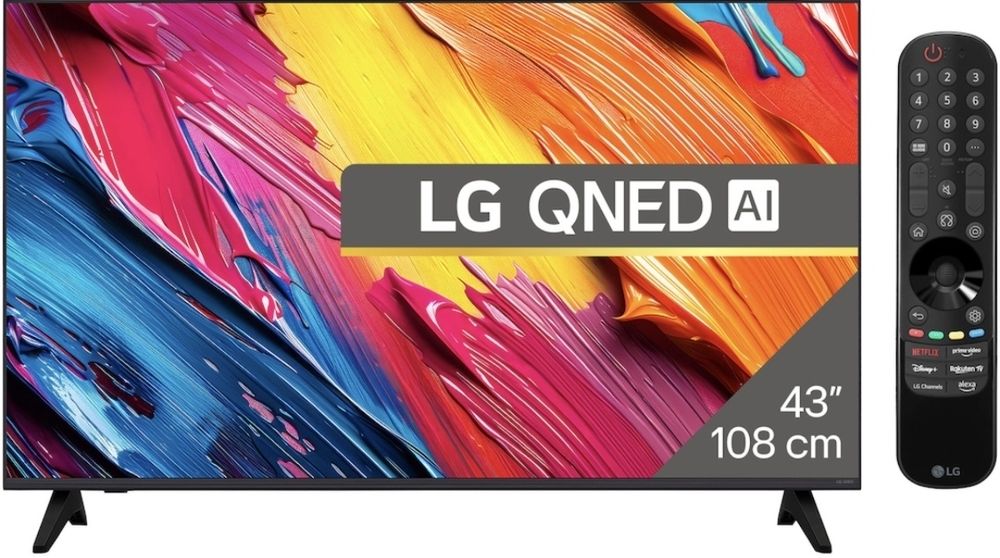 Чисто нов Телевизор LG QNED 43QNED7EA6B, 43" (108 см), Smart, 4K Ultra HD, Клас G (Модел 2025)