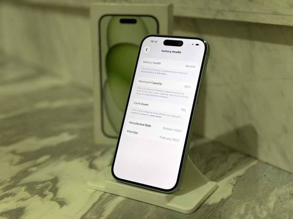 IPhone 15 128GB - Green - Като Нов