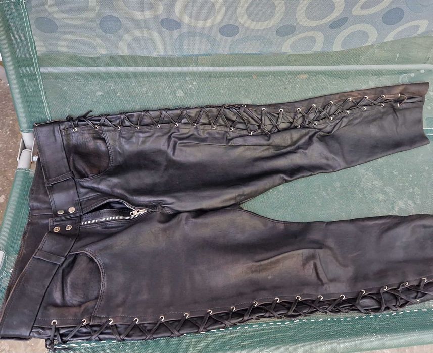 Мото екипировка естествена кожа яке, панталон, боти