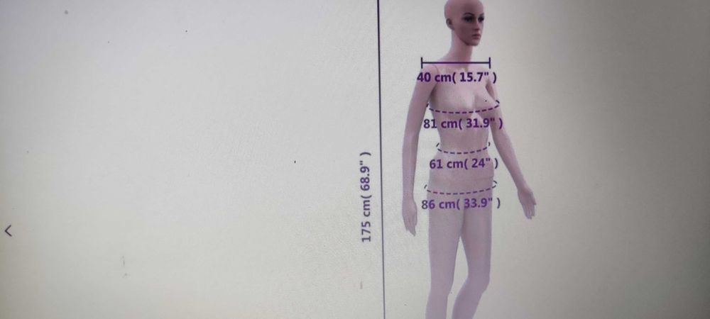 Манекен, дамски силует