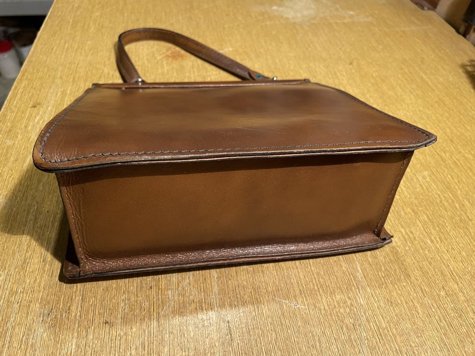 Ретро кожена дамска чанта