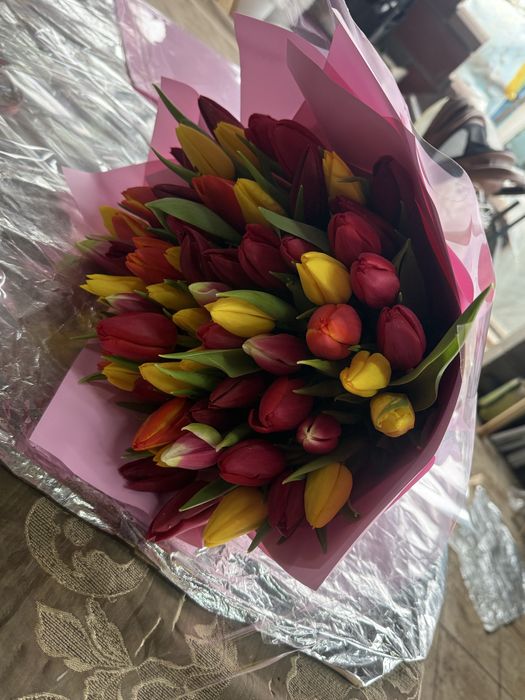 Тюльпаны с оформлением!