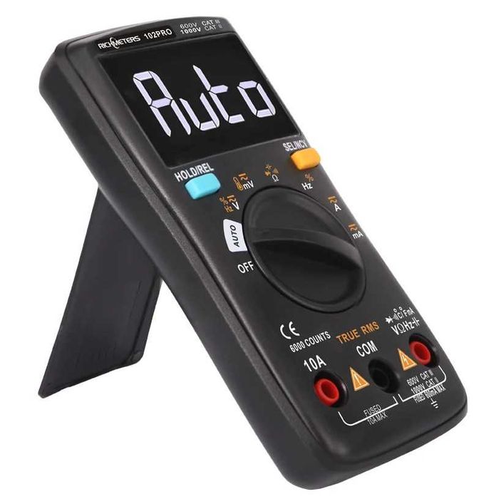 multimeter мултиметър - 6000 отчета, подсветка, AC/DC амперметър и др