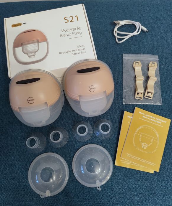 Pompă de sân electrică OPERCE, hands-free, portabilă + reîncărcabilă,