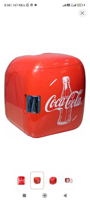 Мини холодильник кока кола