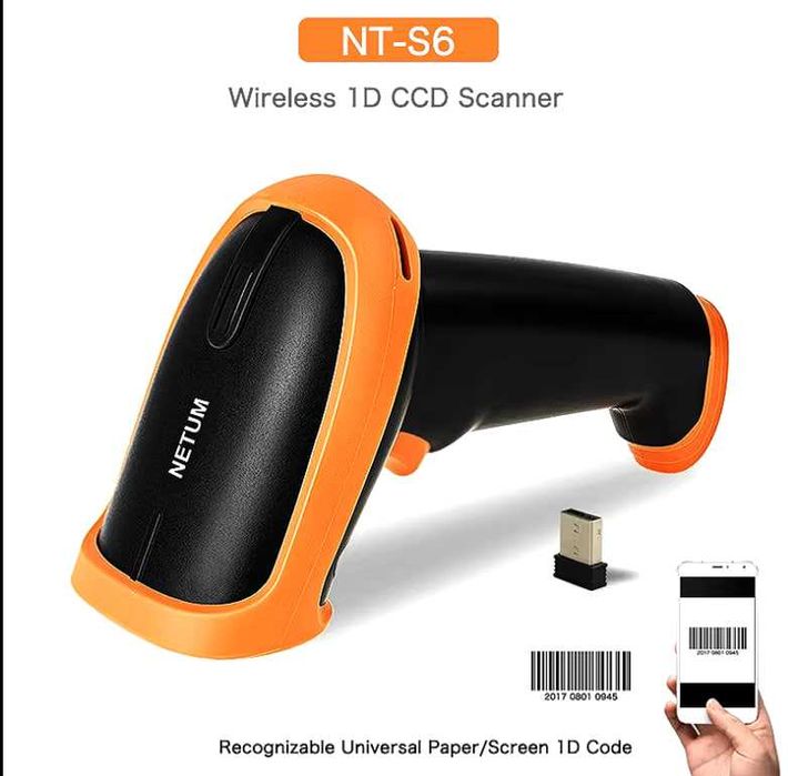 NETUM S8 2D/1D Barcode Scanner Беспроводной Сканер