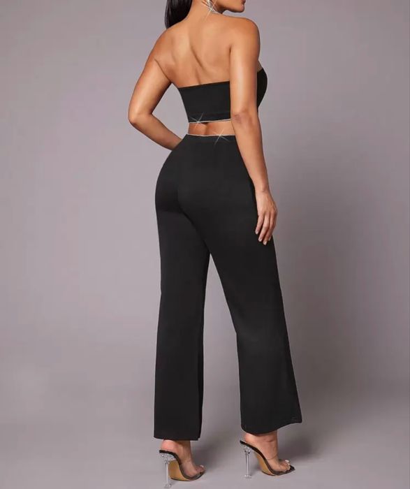 Черен официален гащеризон