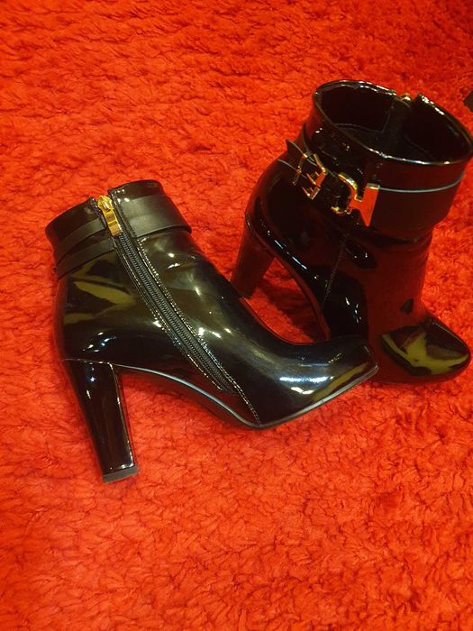 Botine dama piele naturala lac 38