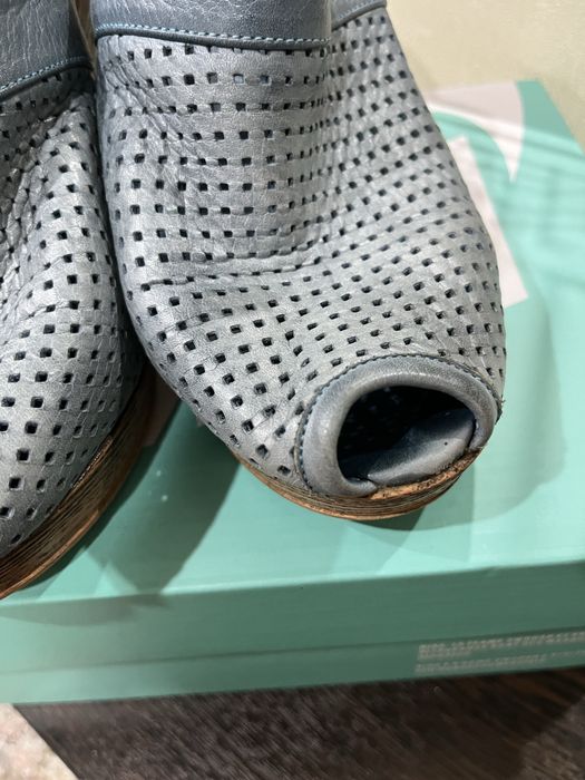 Сабо из натуральной кожи