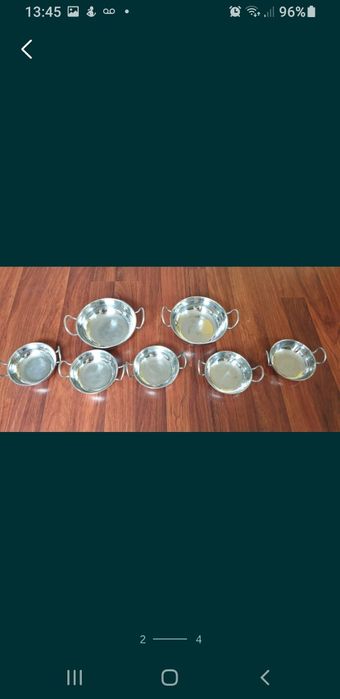 Set de vase inox pentru balti bucătărie curry