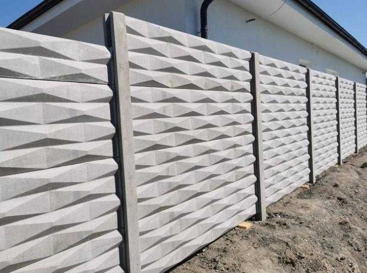Garduri din beton cu durabilitate maxima diverse modele si nuante