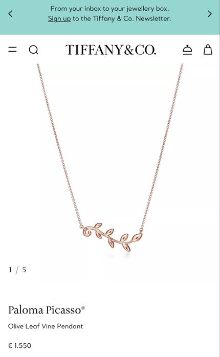 Колье Tiffany&Co Paloma Picasso