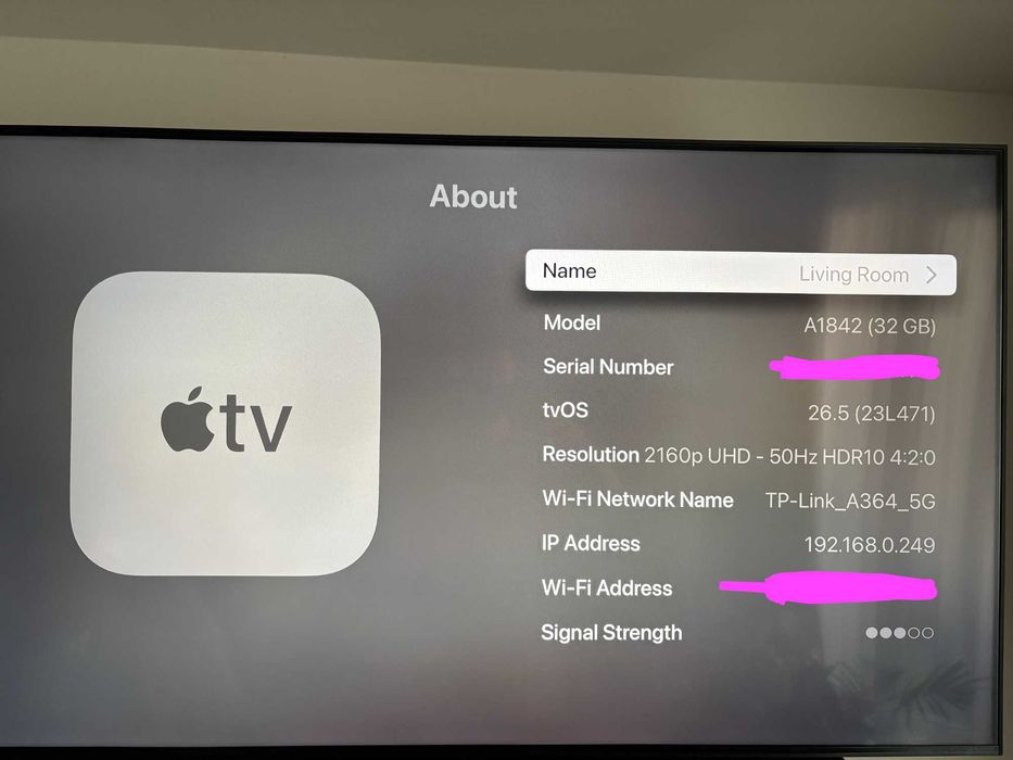 Apple tv 4k A1842 32gb