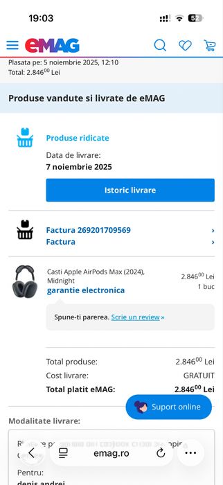 vand airpods max midnight