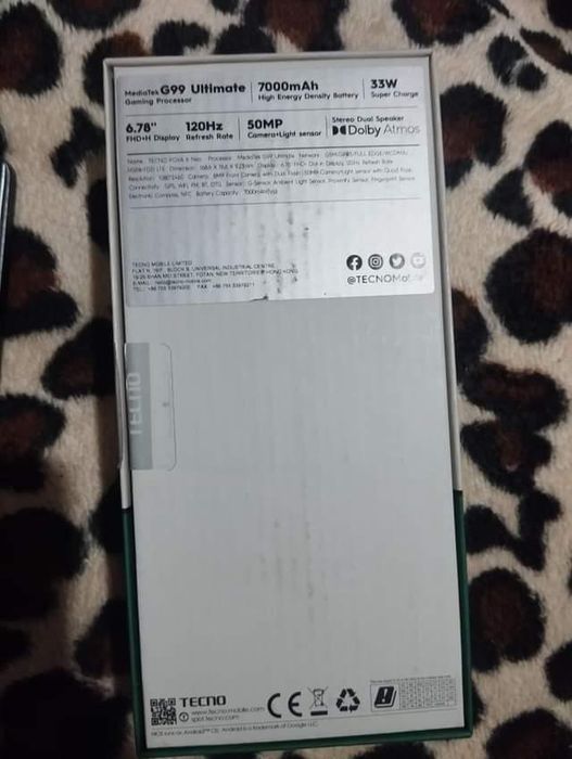 Techno pova neo 6  8+8 256 g ideal holatda 1 oy ishlatilgan