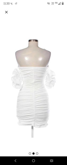 Секси бяла рокля