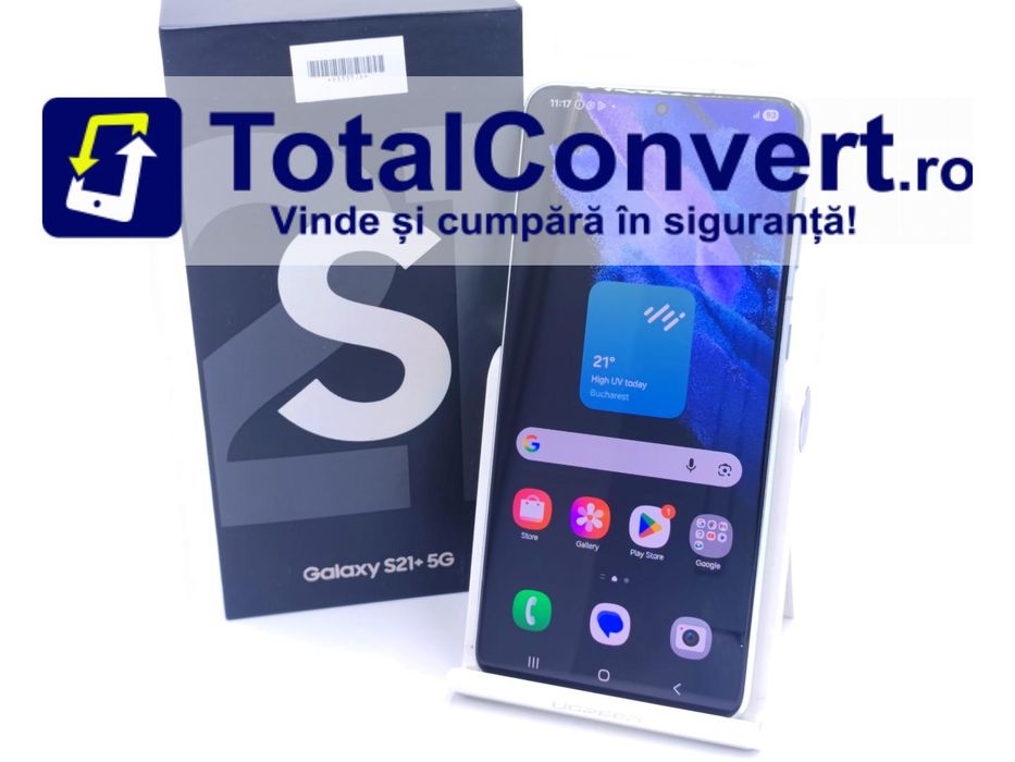 Samsung S21 Plus 5G 256GB Phantom Silver, Garantie 24 luni | #D93337
