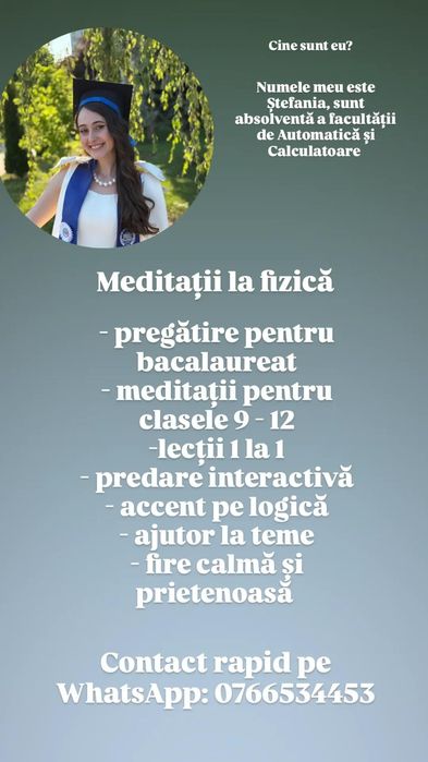 Meditații fizică pentru bacalaureat
