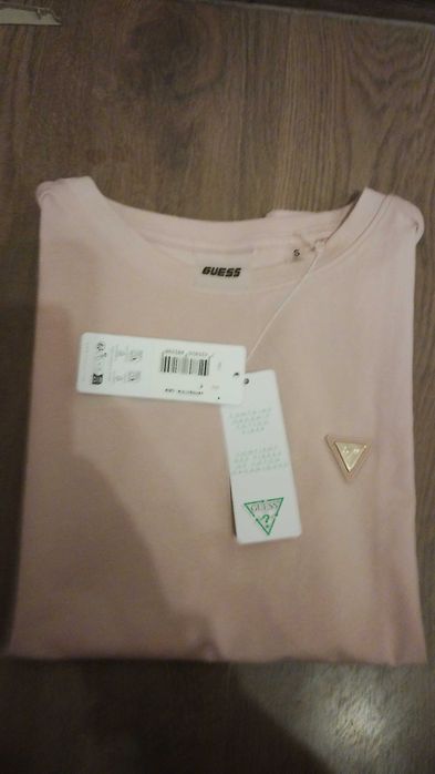 Дамска Блуза с къс ръкав Guess, S, nude