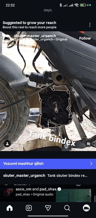 Skuter va moto remont qilamiz