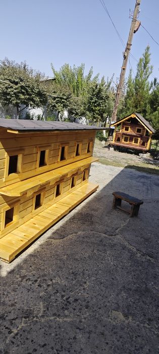 Изделия из дерева и металла. Домики будки вольеры