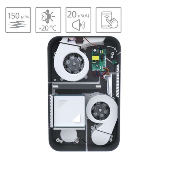 Приточно-вытяжная система очистки воздуха. Бризер FUNAI